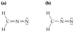 Chapter 7, Problem 7.98SP, Assign formal charges to the atoms in the following structures. Which of the two do you think is the 