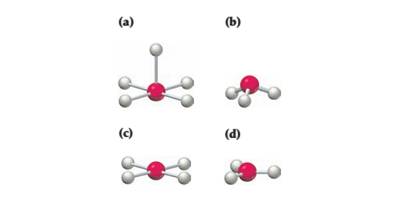 Chapter 8, Problem 8.27CP, What is the geometry around the central atom in each of the following molecular models? 