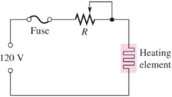 Chapter 3, Problem 26P, The potentiometer connected as a rheostat in Figure 325 is used to control the current to a heating 
