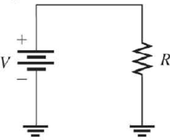 Chapter 4, Problem 30P, For each circuit in Figure 414, assign the proper polarity for the voltage drop across the resistor. , example  1