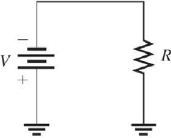 Chapter 4, Problem 30P, For each circuit in Figure 414, assign the proper polarity for the voltage drop across the resistor. , example  2