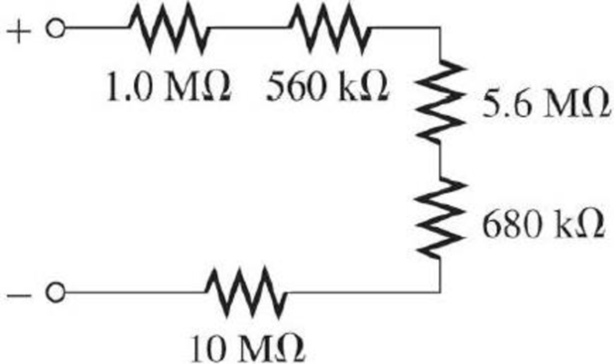 Chapter 5, Problem 13P, Find the total resistance in Figure 566 if all three circuits are connected in series. , example  3