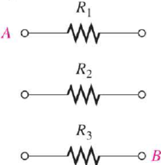 Chapter 5, Problem 1P, Connect each set of resistors in Figure 563 in series between points A and B. Figure 563 , example  1