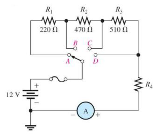Chapter 5, Problem 25P, For the circuit in Figure 573 the meter reads 7.84 mA when the switch is in position A. a. What is 