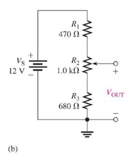 Chapter 5, Problem 42P, Determine the minimum and maximum voltage from the voltage divider in Figure 5-83(b). 