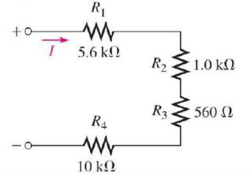 Chapter 5, Problem 45P, If there are 10 V across R1 in Figure 5-86, what is the voltage across each of the other-resistors? 