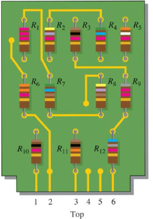 Chapter 5, Problem 5P, On the double-sided PC board in Figure 565, identify each group of series resistors. Note that many , example  1