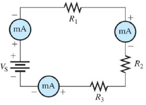 Chapter 5, Problem 6CDQ, If the source voltage decreases, the current indicated by each milliammeter a. increases b. 