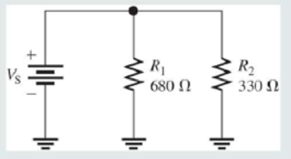 Chapter 6, Problem 9RP, Calculate the total resistance connected to the voltage source of the circuit in Figure 6-21. Figure 