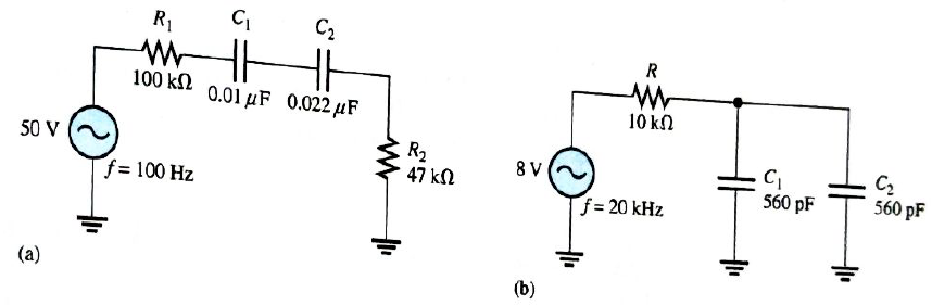 Chapter 10, Problem 4P, Determine the impedance and the phase angle in each circuit in Figure 10-68. 