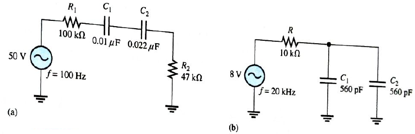Chapter 10, Problem 8P, Repeat Problem 7 for the circuits in Figure 10-68. 