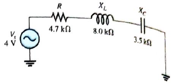 Chapter 13, Problem 5P, Draw the voltage phasor diagram for the circuit in Figure 13-66. 