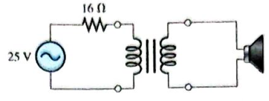Chapter 14, Problem 23P, For the circuit 14-54, find the turns ratio required to deliver maximum power to the 4 speaker. 