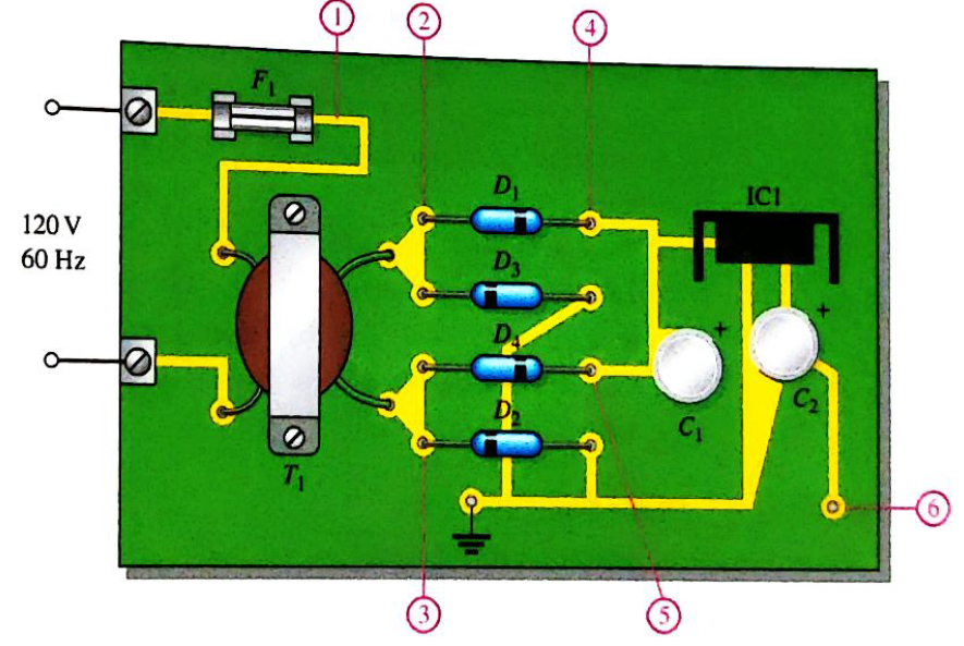 Chapter 16, Problem 42P, Determine the most likely failure in the circuit board of Figure 16-86 for each of the following 