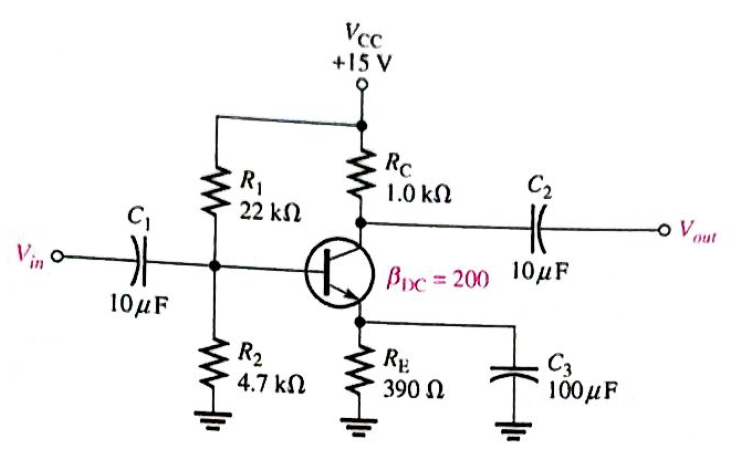 Chapter 17, Problem 15P, Determine the voltage gain for Figure 17-74. 