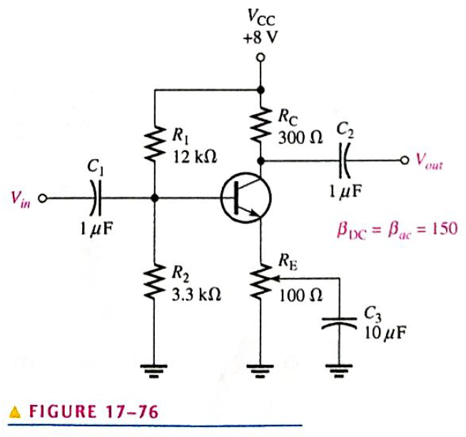 Chapter 17, Problem 20P, If a load resistance of 600 is placed on the output of the amplifier in Figure 17-76, what is the 