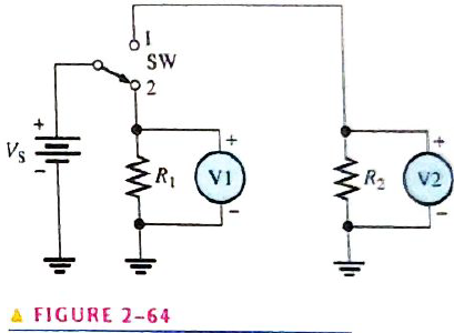 Chapter 2, Problem 30P, In Figure 2-64, show how to connect an ammeter to measure the current from the voltage source 