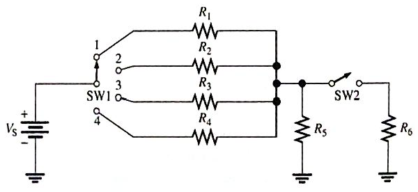 Chapter 2, Problem 42P, Show the proper placement of voltmeters to measure the voltage across each resistor in Figure 2-70. 