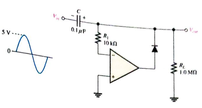 Chapter 20, Problem 23P, Determine the output voltage for the clamping circuit in Figure 20-52 for the input shown. 