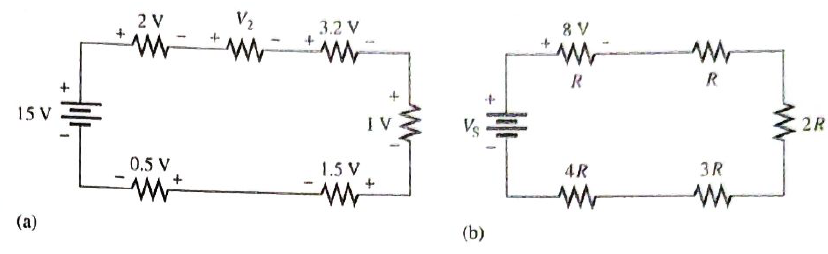 Chapter 4, Problem 23P, Determine the unspecified voltage drop(s) in each circuit of Figure 4-71. Show how to connect a 