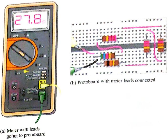 Chapter 4, Problem 38P, Is the multimeter reading in Figure 4-79 correct? If not, what is wrong? 