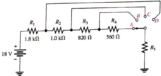 Chapter 4, Problem 53P, Determine the voltage across each resistor in Figure 4-87 for each switch position if the current 