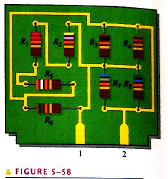 Chapter 5, Problem 2P, Determine whether or not all the resistors in Figure 5-58 are connected in parallel on the printed 