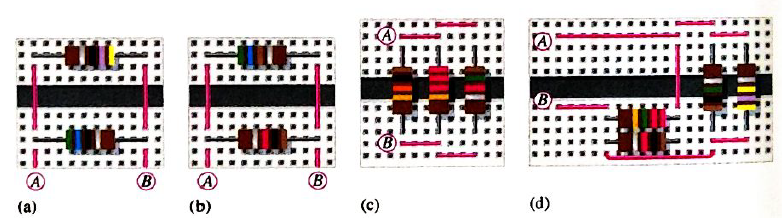 Chapter 5, Problem 5P, Find the total resistance between nodes A and B for each group of parallel resistors in Figure 5-9. 