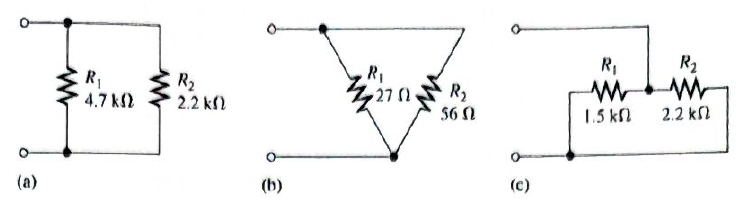 Chapter 5, Problem 6P, Calculate RT for each circuit in Figure 5-60. 