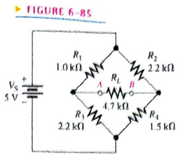 Chapter 6, Problem 29P, Determine the voltage and current for R1 in Figure 6-85. FIGURE 6-85 