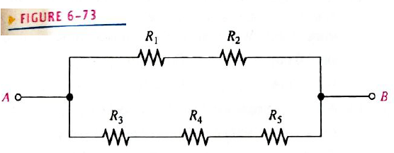 Chapter 6, Problem 3ST, If all of the resistors in Figure 6-73 have the same value, when voltage is applied across terminals 