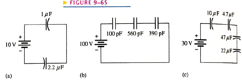 Chapter 9, Problem 19P, Find the total capacitance for each circuit in Figure 9-65. 