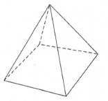 Chapter 11.4, Problem 4NAEP, The figure above shown a pyramid with a square base. How many edges does the pyramid have? a. Three 