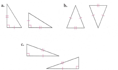 Chapter 12.2, Problem 22MC, MATHEMATICAL CONNECTIONS For each of the following pairs of triangles, determine whether the given 