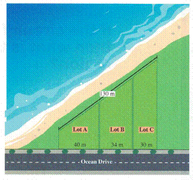 Chapter 12.CR, Problem 24CR, In real estate, lots that have more ocean frontage property that touches the ocean usually have more 