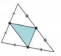 Chapter 13.2, Problem 1MC, The three midsegments of a triangle divide it into four smaller triangles as shown. a. Why do the 