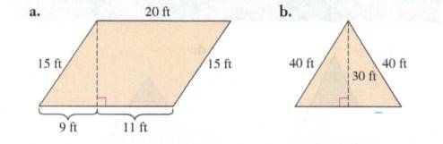Chapter 13.3A, Problem 12A, Find the area of each of the following figures 