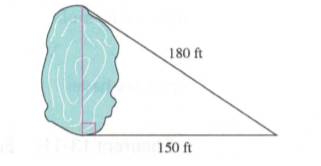 Chapter 13.3A, Problem 15A, A company wants to lay a string of buoys across a lake. To find the length of the lake, they made 