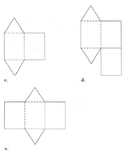 Chapter 14.4, Problem 1NAEP, Which of the following can be folded to form the preceding prism. , example  3