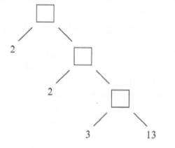 Chapter 4.2B, Problem 1A, a. Fill in the missing numbers in the following factor tree. b. How could you find the top numbers 