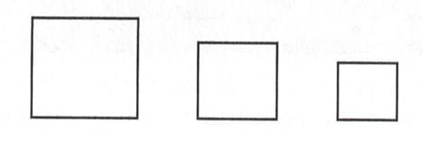 Chapter 6.1, Problem 9MC, How would you show 14 of the combined area of the three squares shown below? 