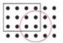 Chapter 6.1A, Problem 7A, Referring to the figure, represent each of the following quantities as a fraction. a. The dots in 