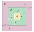 Chapter 9.2A, Problem 11A, Consider the following dartboard where all quadrilaterals are squares and the xs represent equal 
