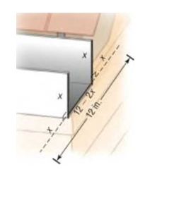 Chapter 3.4, Problem 13AYU, Constructing Rain Gutters A rain gutter is to be made of aluminum sheets that are 12 inches wide by 