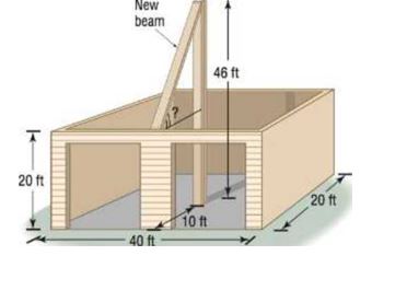 Chapter 8.1, Problem 75AYU, Finding the Pitch of a Roof A carpenter is preparing to put a roof on a garage that is 20 feet by 40 