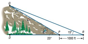 Chapter 8.2, Problem 39AYU, Finding the Length of a Ski Lift Consult the figure. To find the length of the span of a proposed 