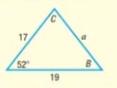 Chapter 8, Problem 3CT, In Problem, use the given information to determine the three remaining parts of each triangle.

3.

 