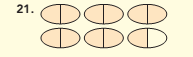 Chapter 4.1, Problem 21ES, Objective B Write a proper or improper fraction to represent the shaded part of each diagram. If an 