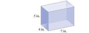 Chapter 8, Problem 118R, Find the volume of each solid. 118. Find the surface area also. 