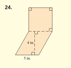 Chapter 8.3, Problem 24ES, Objective A Find the area of each geometric figure. If the figure is a circle, give the exact area 